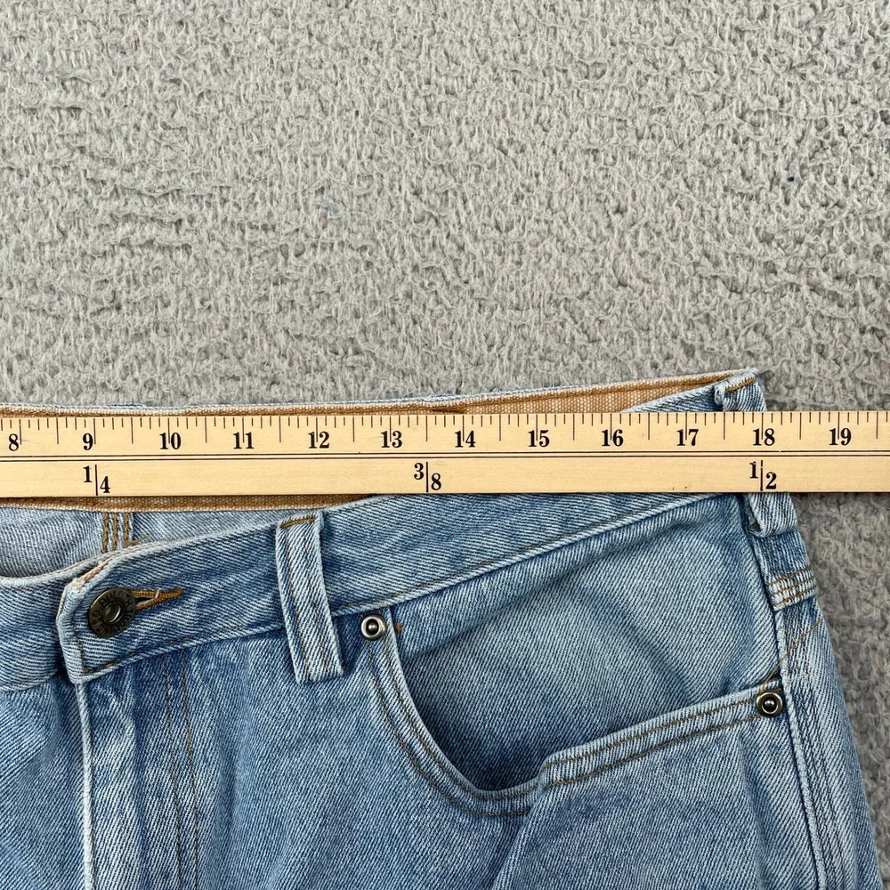 Duluth Trading Co Jeans Mens 38x30 Blue Ballroom Straight Leg Workwear Denim